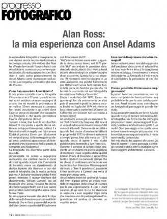 Alan Ross: un ritratto inedito di Ansel Adams 